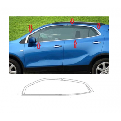 Opel Mokka 2012-2020 Uyumlu Yedek Parça Cam Çıtası Krom Parça