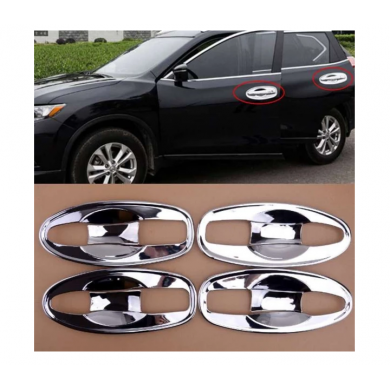 Nissan X-Trail 2014-2017 Uyumlu Yedek Parça Dış Kapı Kolu İç Kaplama ABS Krom
