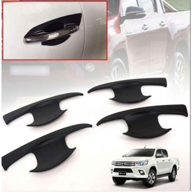 Toyota Hilux 2016+ Uyumlu Yedek Parça Dış Kapı Kolu İç Kaplama ABS Siyah Parça