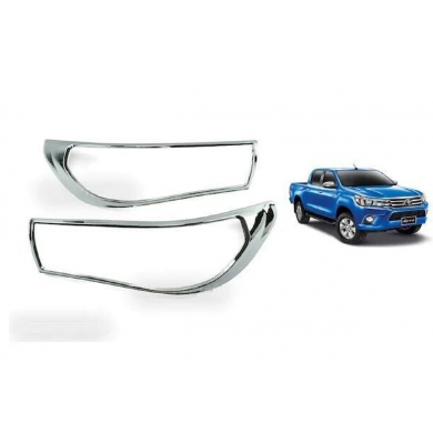 Toyota Hilux 2016+ Uyumlu Yedek Parça Far Çerçevesi ABS Krom