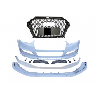 A3 2013-2016 Sedan İçin Uyumlu Rs3 Full Ön Tampon & Panjur Set