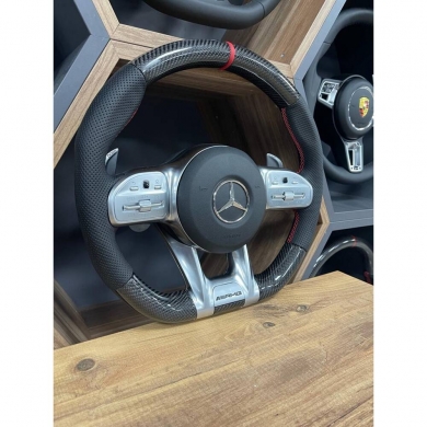 Mercedes AMG Uyumlu Yedek Parça Carbon Direksiyon Airbagli PLUG AND PLAY
