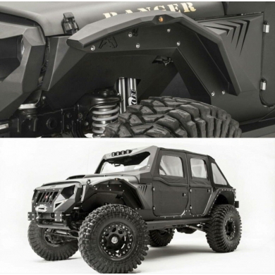 Wrangler JK 2007-2017 İçin Uyumlu Armor Çamurluk Kabartma Seti (Dodik) (Sağ)