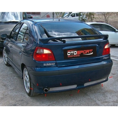 Renault Megane 1 HB Uyumlu Arka Tampon Eki