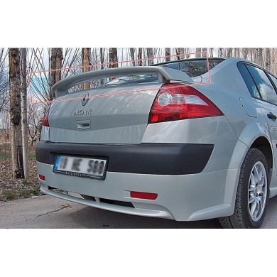 Renault Megane 2 Sedan Uyumlu Yedek Parça Ayaklı Spoiler