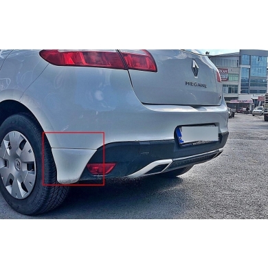 Renault Megane 3 HB Uyumlu Yedek Parça Arka Tampon Flap