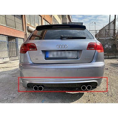 Audi A3 Sportback Uyumlu Yedek Parça Arka Tampon Eki