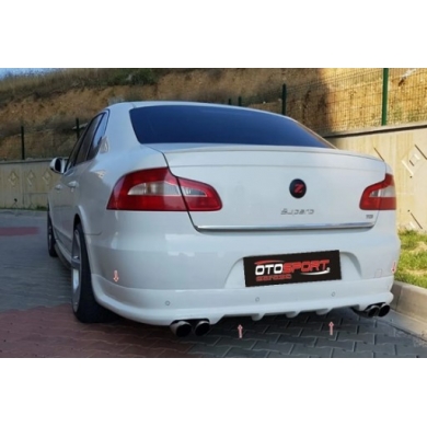 Skoda Süperb Uyumlu Yedek Parça Arka Tampon Eki