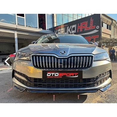 Skoda Süperb Uyumlu Yedek Parça Ön Tampon Eki 2019-2022