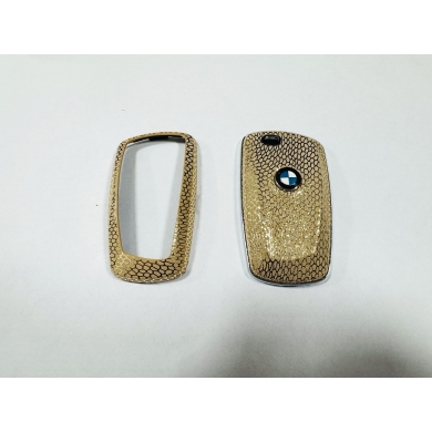 Bmw F10 ve F30 Uyumlu Yedek Parça Şık Tasarım Anahtarlık Kumanda Kabı Gold