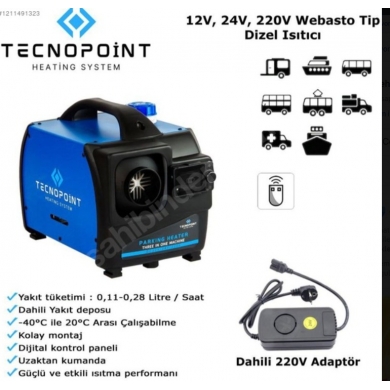 Tecnopoint Bluetoothlu 5 Kw Dizel Isıtıcı