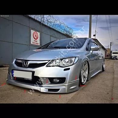 Honda Civic FD6 Uyumlu Yedek Parça Ön Tampon Eki Makyajlı