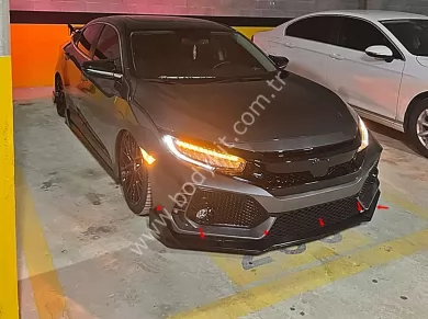 Honda Civic FC5 Typer Uyumlu Yedek Parça Ön Tampon Alt Parça
