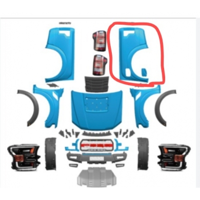 Ford Ranger F150 Gen2 Sağ Arka Çamurluk Plastik Depo Kapağı Dahildir