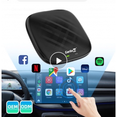 ANDROİD BOX CARPLAY MODÜL (TÜM KABLOLU VEYA KABLOSUZ CARPLAY OLANLARA UYUMLU )