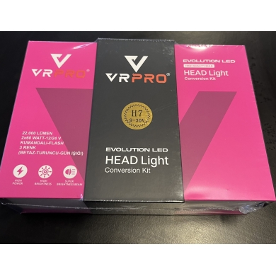 VRPro Evolution H7 LED Far Ampulü Kumandalı Modlu