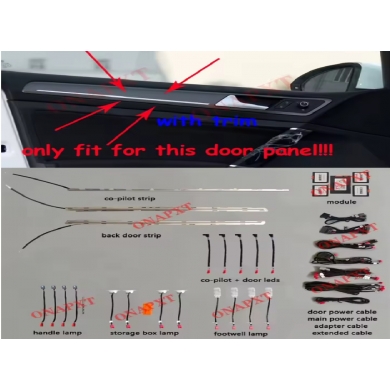 VW Golf 7 Ambiyas aydınlatma Ambiyas ışık olmayan için
