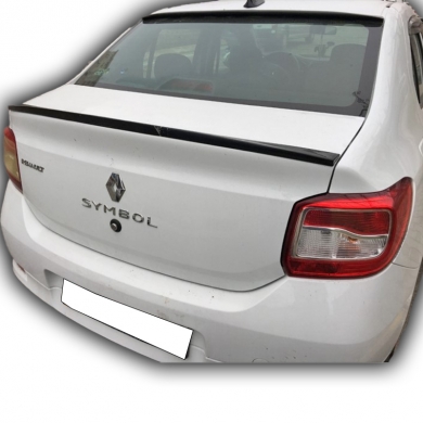 Renault Clio Symbol 2013 - 2016 Uyumlu Yedek Parça Spoiler Boyalı