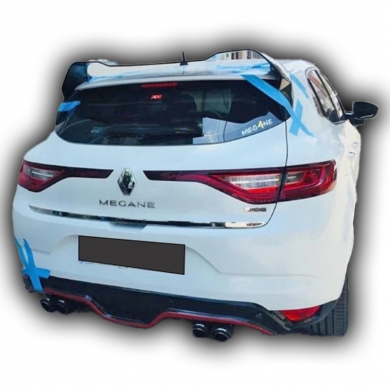 Renault Megane 4 HB Uyumlu Yedek Parça Rs Spoiler Boyalı