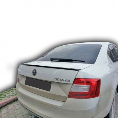 Skoda Octavia 2013-2016 İnce Anatomik Spoiler Boyasız