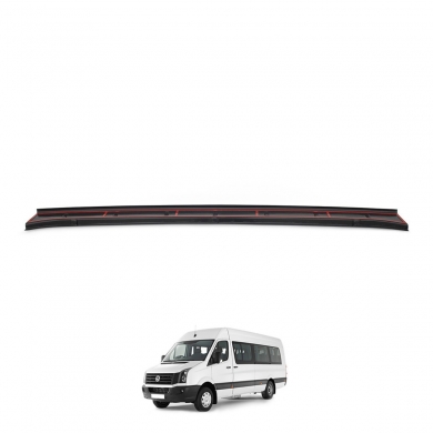 Volkswagen Crafter 2012 - 2017 Uyumlu Yedek Parça Arka Tampon Eşiği Parlak Siyah 