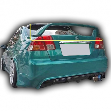 Honda Civic Vtec2 Si Spoiler Boyalı Fiber