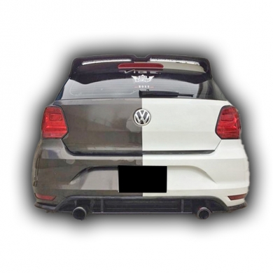 Volkswagen Polo Oettinger 2010 - 2017 Uyumlu Yedek Parça Spoiler Boyasız Fiber