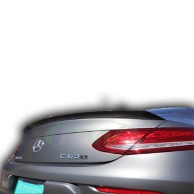 Mercedes W205 Coupe Uyumlu Yedek Parça Spoiler Boyasız Fiber