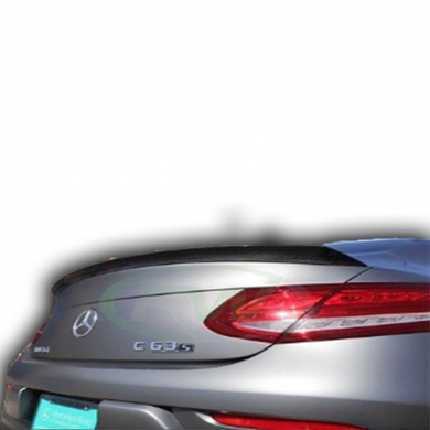 Mercedes W205 Coupe Uyumlu Spoiler Boyasız Fiber