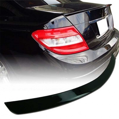 Mercedes W204 Uyumlu Yedek Parça Düz Model SpoilerBoyasız Fiber