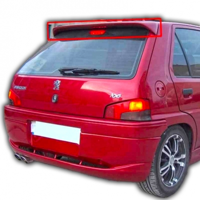 Peugeot 106 Uyumlu Yedek Parça Spoiler Boyasız Fiber