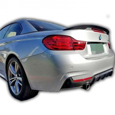 Bmw F33 Uyumlu Yedek Parça Spoiler Boyalı Fiber