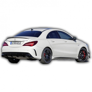 Mercedes W117 Cla Uyumlu Spoiler Boyasız Fiber