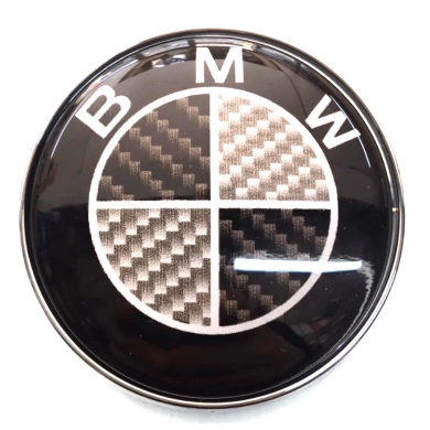 Bmw Karbon Logo 8.2 X 8.2 Siyah Gri