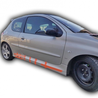 Peugeot 206 Uyumlu Yedek Parça Düz Model Marşpiyel (Plastik)
